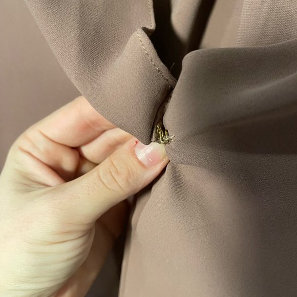 Babaton Tan V-Neck Blouse - Picture 10 of 13